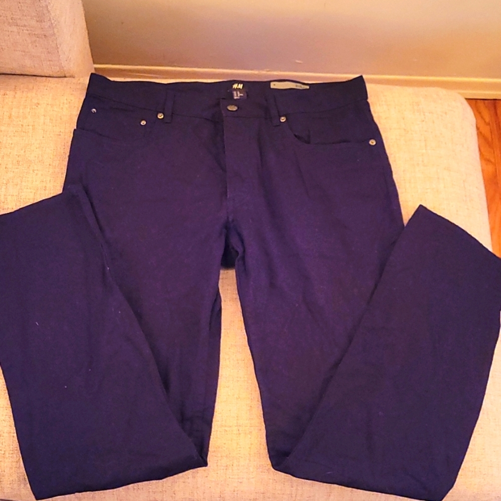 Men's black dress pants, US size 34/34 slim fit